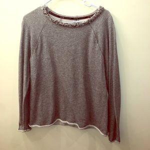 Calvin Klein ‘Performance’ Gem Collared Sweatshirt